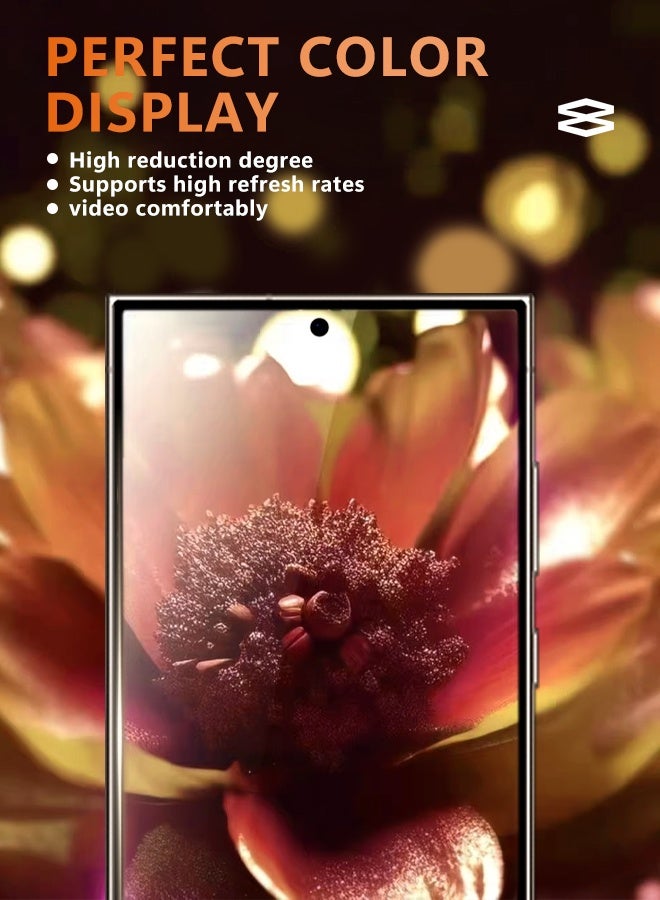 WAEKIL Samsung Galaxy S24 Ultra Screen Protector 2-Pack, Includes Lens Protector, HD Clear Protective Film for 6.8-inch S24 Ultra, 3D Curved Upgrade, Easy Installation, Military-Grade Protection, Case-Friendly - Image 3